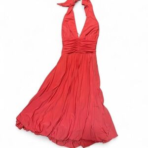 Cache orange halter neck maxi dress Size 0